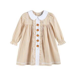 Lil Cactus Girls  Dress, Brown